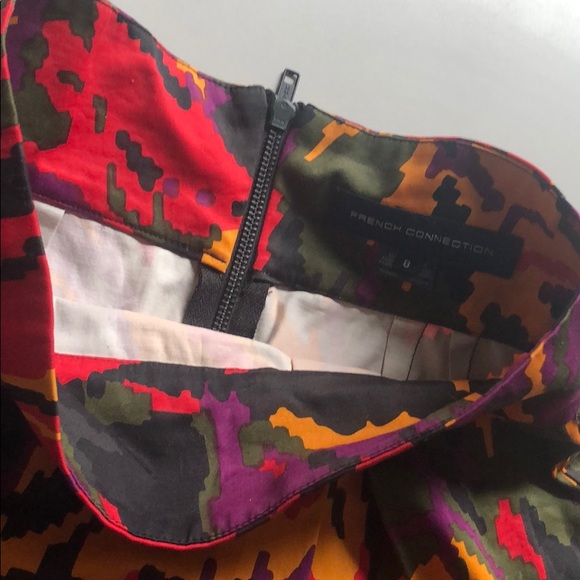 FCUK structured short skirt tribal print - Picture 2 of 8